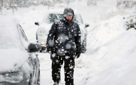 Bu ərazidə qar 37 smə &ccedil;atıb  FAKTİKİ HAVA