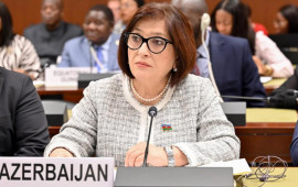 Sahibə Qafarova Parlament Sədrlərinin VI Dünya Konfransı çərçivəsində keçirilən panel müzakirəsində çıxış edib 