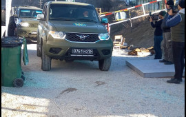 Sülhməramlılara aid daha 2 avtomobil Laçın yolundan keçdi  FOTO