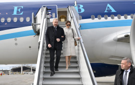 Prezident İlham Əliyev Almaniyaya səfərə gedib  FOTO