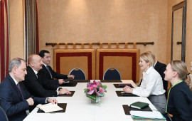 İlham Əliyev M&uuml;nxendə Kaya Kallas ilə g&ouml;r&uuml;ş&uuml;b 