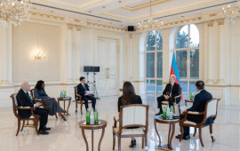 İlham Əliyev yerli televiziya kanallarına m&uuml;sahibə verib 