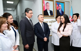 Leyla Əliyeva Bakı Şəhər Narkoloji Mərkəzini ziyarət edib 