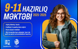 Kurs əsaslı hazırlıq məktəbinə qeydiyyat başladı!  Yeni təhsil modeli