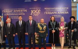 Almatıda Heydər Əliyevin 100 illiyi münasibətilə beynəlxalq forum təşkil edilib