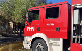 Bakıda məşhur ticarət mərkəzi YANIR