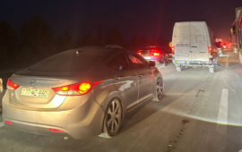 BakıQazax yolu iflic vəziyyətdə 