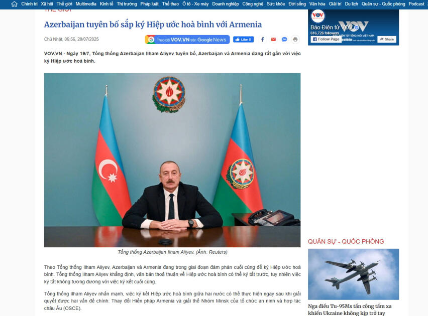 Dünya mətbuatı III Qlobal Media Forumunda İlham Əliyevini çıxışından əsas məqamları işıqlandırmaqda davam edir 