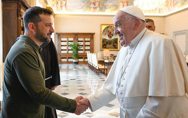 Roma Papası Zelenskini qəbul etdi  FOTO