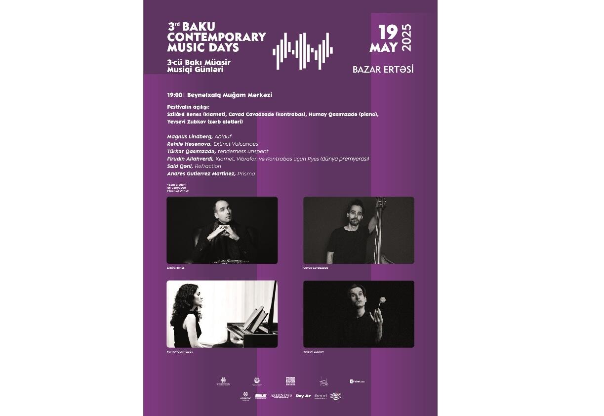 “3cü Bakı Müasir Musiqi Günləri” Festivalı başlayır 