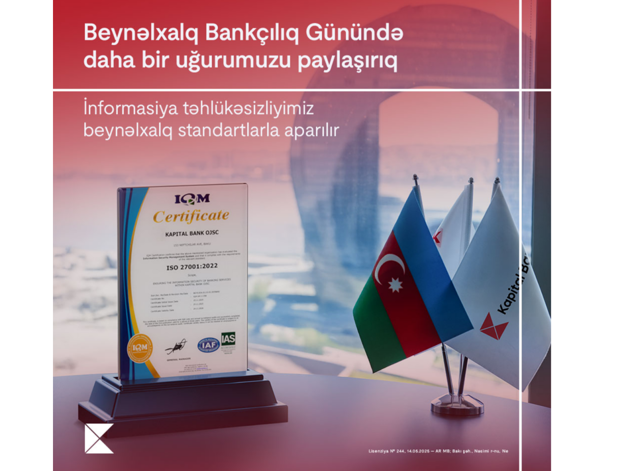 Kapital Bankdan Beynəlxalq Bankçılıq Günündə daha bir uğur