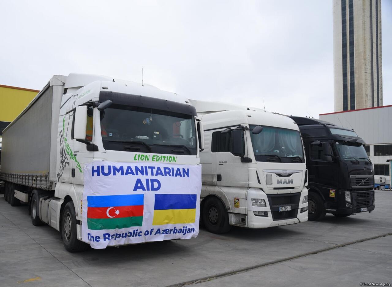 Azərbaycandan Ukraynaya növbəti humanitar yardım göndərilib 