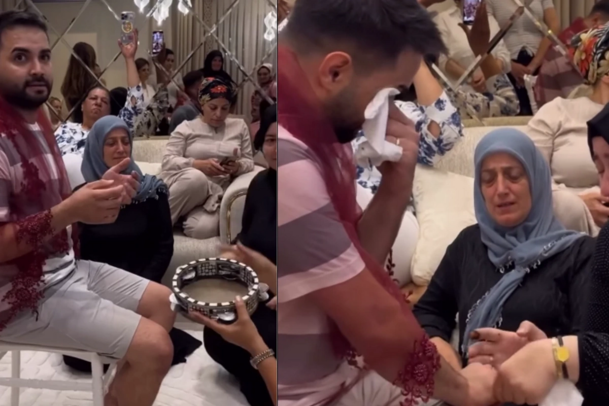 Kadir özünə xınayaxdı mərasimi keçirdi  Ağlayaağlaya... –
