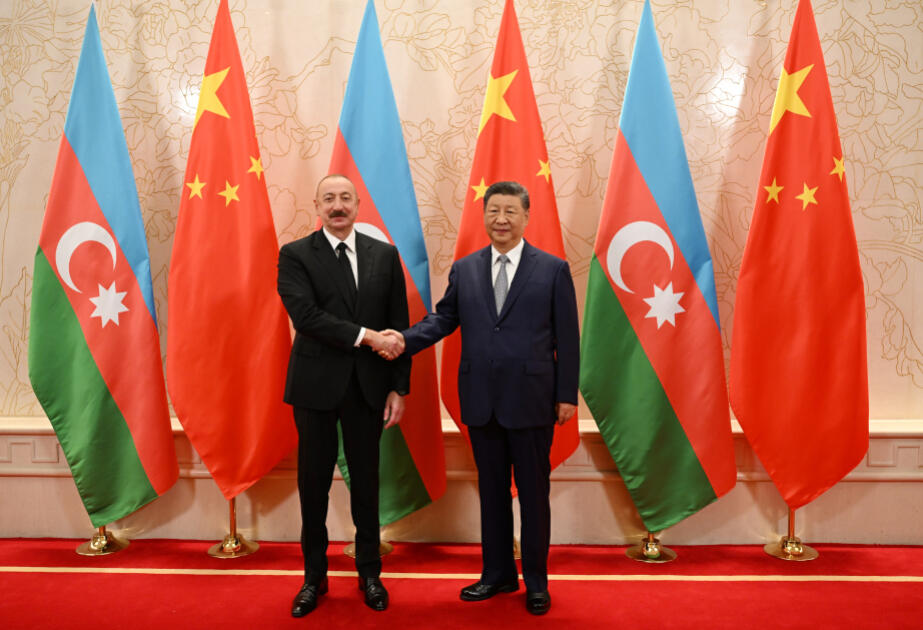 İlham Əliyev: Azərbaycan ilə Çin arasında münasibətlərin hərtərəfli strateji tərəfdaşlıq müstəvisində inkişafı məmnunluq doğurur