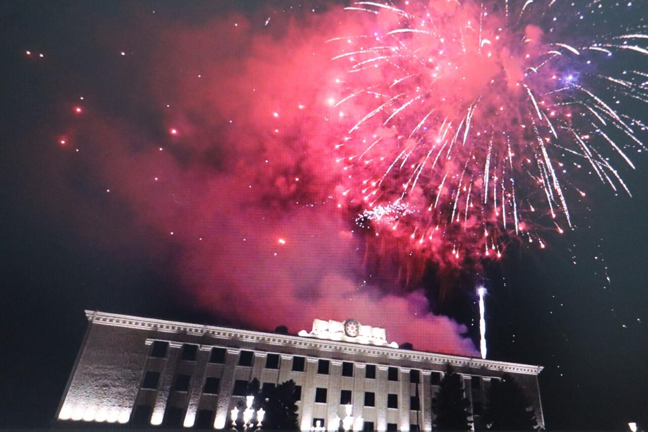 Xankəndidə atəşfəşanlıq keçirilib 