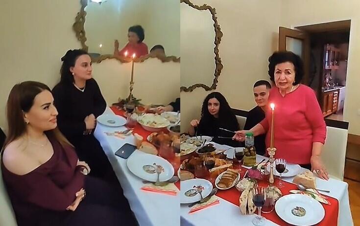 76 yaşlı Əməkdar artist &ouml;vladları, nəvə və nəticələri ilə