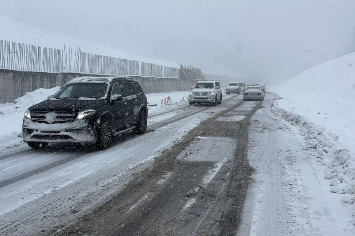 BakıŞamaxıYevlax yolu bağlandı