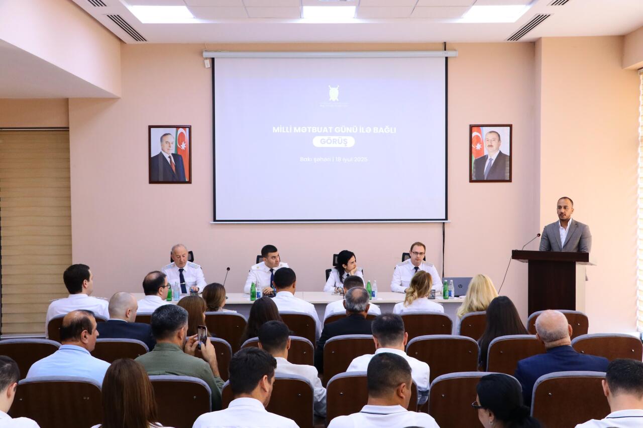 Baş Prokurorluqda Milli Mətbuat Günü münasibətilə media nümayəndələri ilə görüş keçirilib  FOTO