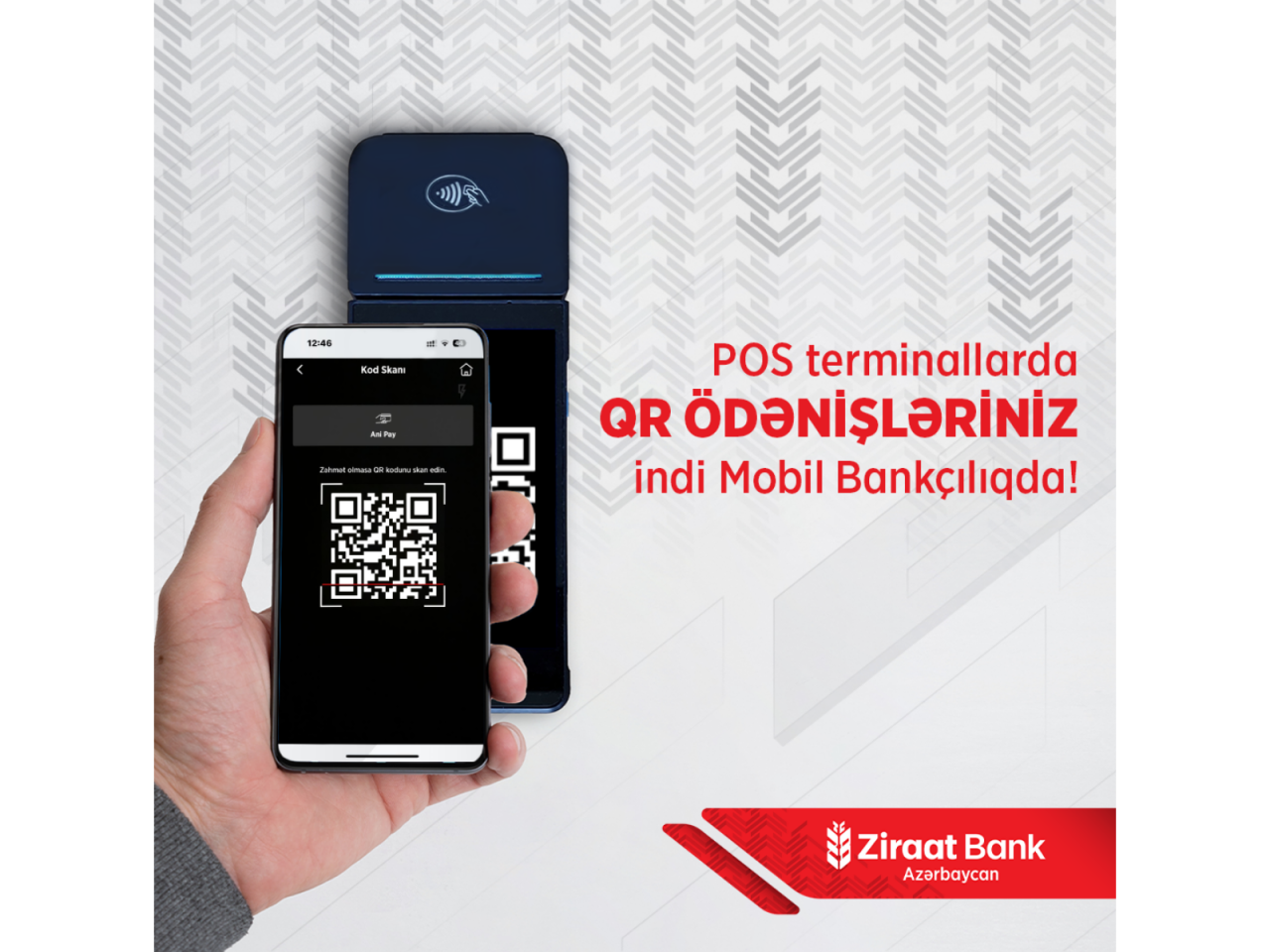 Ziraat Bank Azərbaycan mobil tətbiqində QRkod ilə &ouml;dəniş imkanını istifadəyə verdi