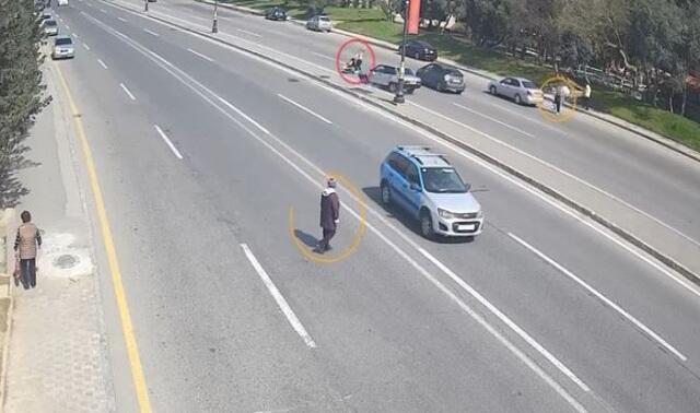 Bakıda ana və övladını maşın vurdu  DƏHŞƏTLİ GÖRÜNTÜLƏR