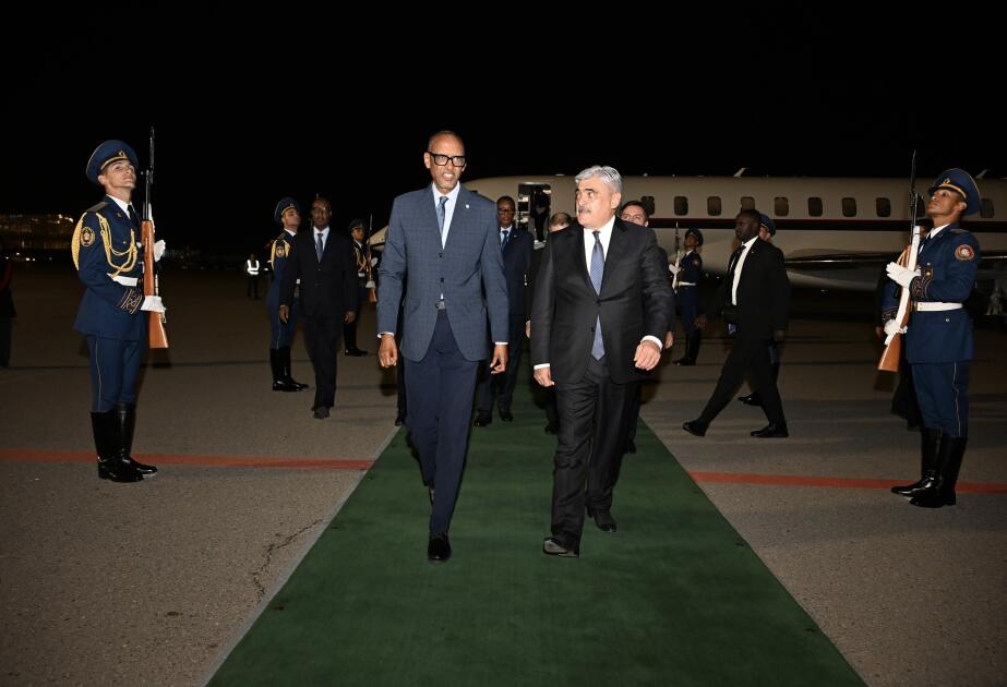 Ruanda Prezidenti Azərbaycana rəsmi səfərə gəlib