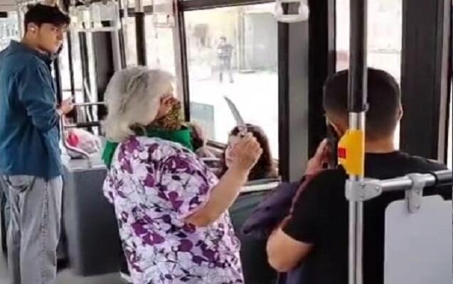 Bakıda qadın avtobusda DƏHŞƏT SAÇDI: əlində bıçaqla... 