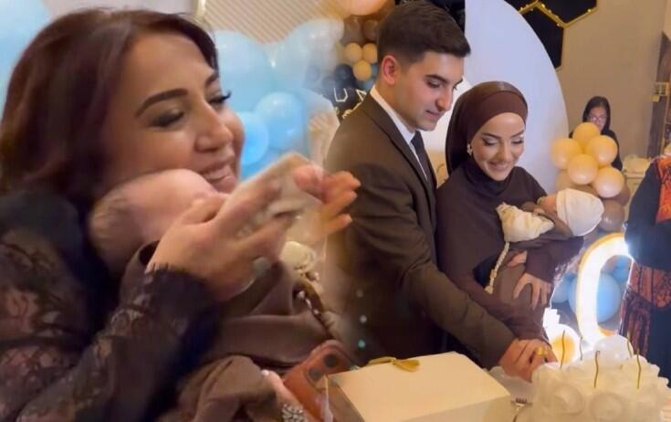 40 g&uuml;nl&uuml;k nəvəsinə məclis etdi