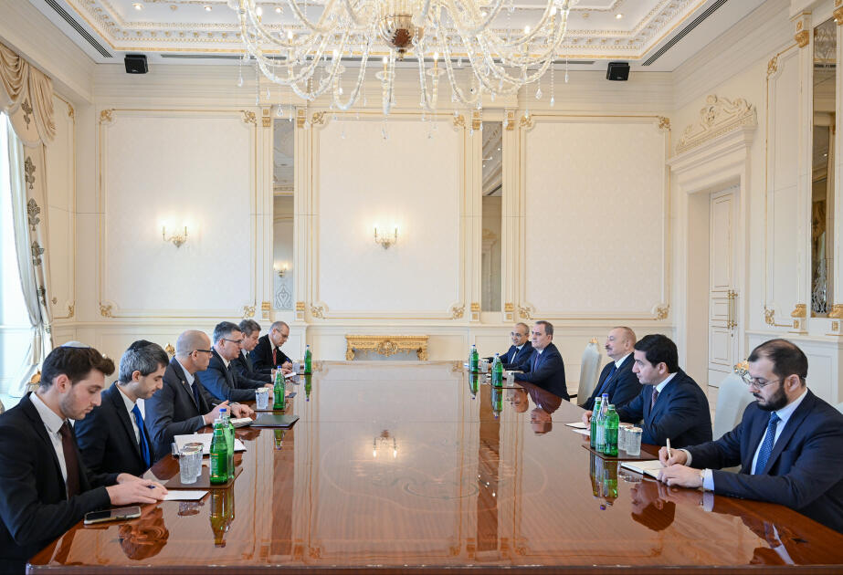 İlham Əliyev Gideon Saarı qəbul edib  FOTO