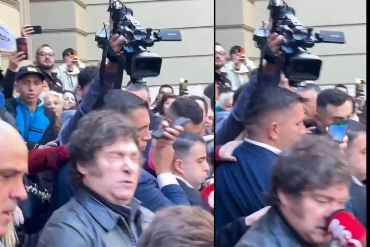Jurnalist Argentina prezidentini mikrofonla vurdu 
