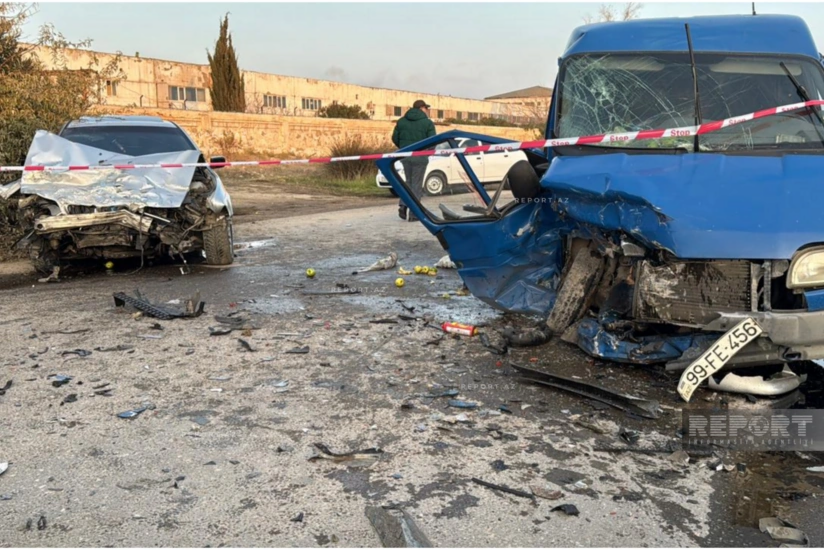 Sumqayıtda minik və y&uuml;k maşınları toqquşub, xəsarət alanlar var