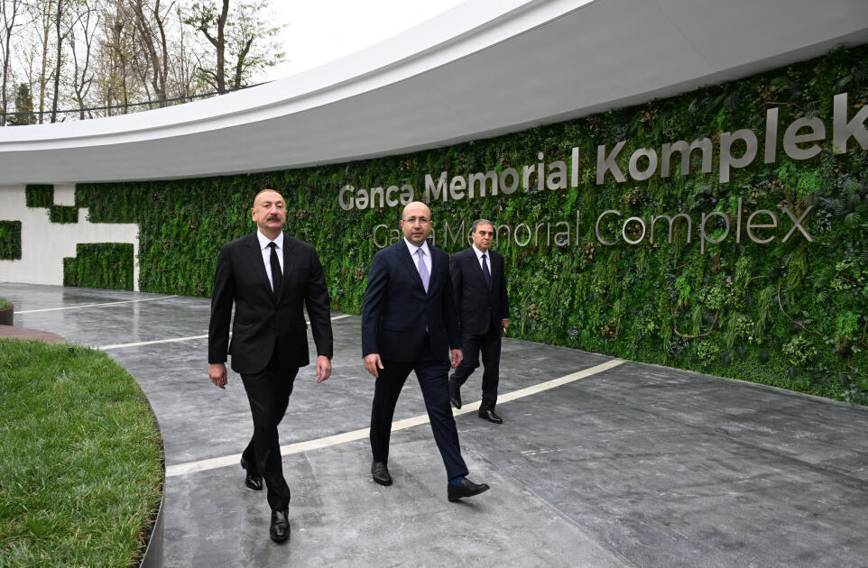 Prezident İlham Əliyev Gəncə Memorial Kompleksinin açılışında iştirak edib  FOTO