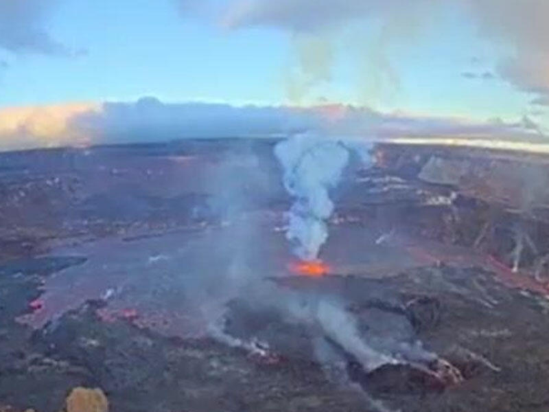Dünyanın ən böyük vulkanlarından biri püskürməyə başlayıb 