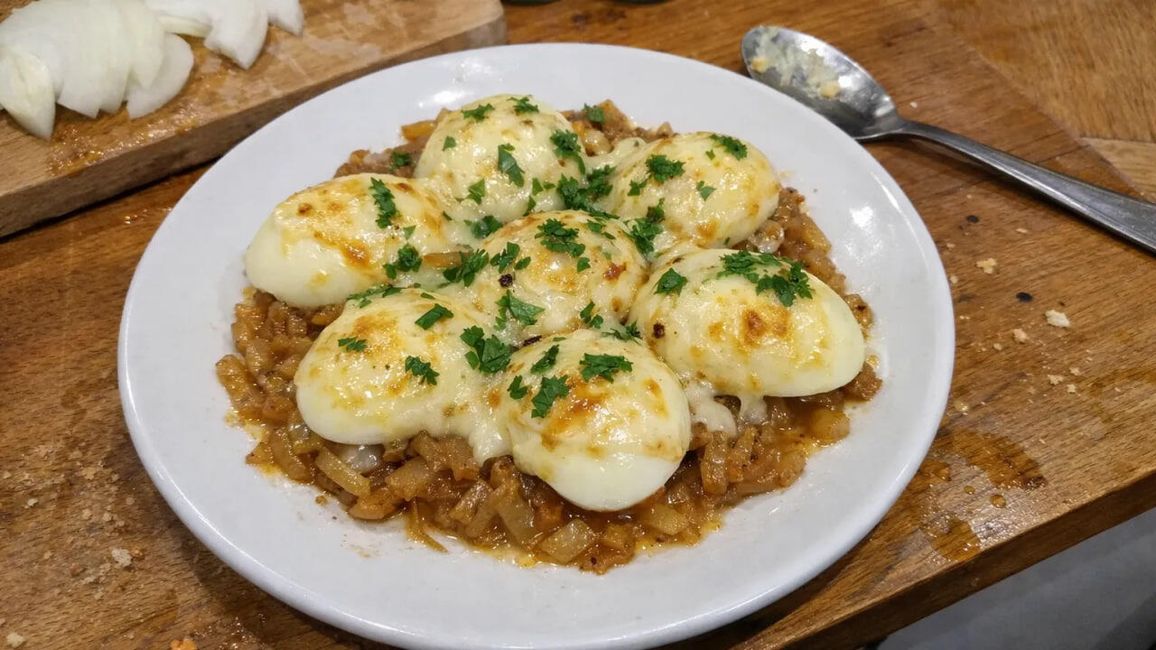 Karamelizə soğanlı yumurta: Səhər yeməyinin yeni sevimlisi