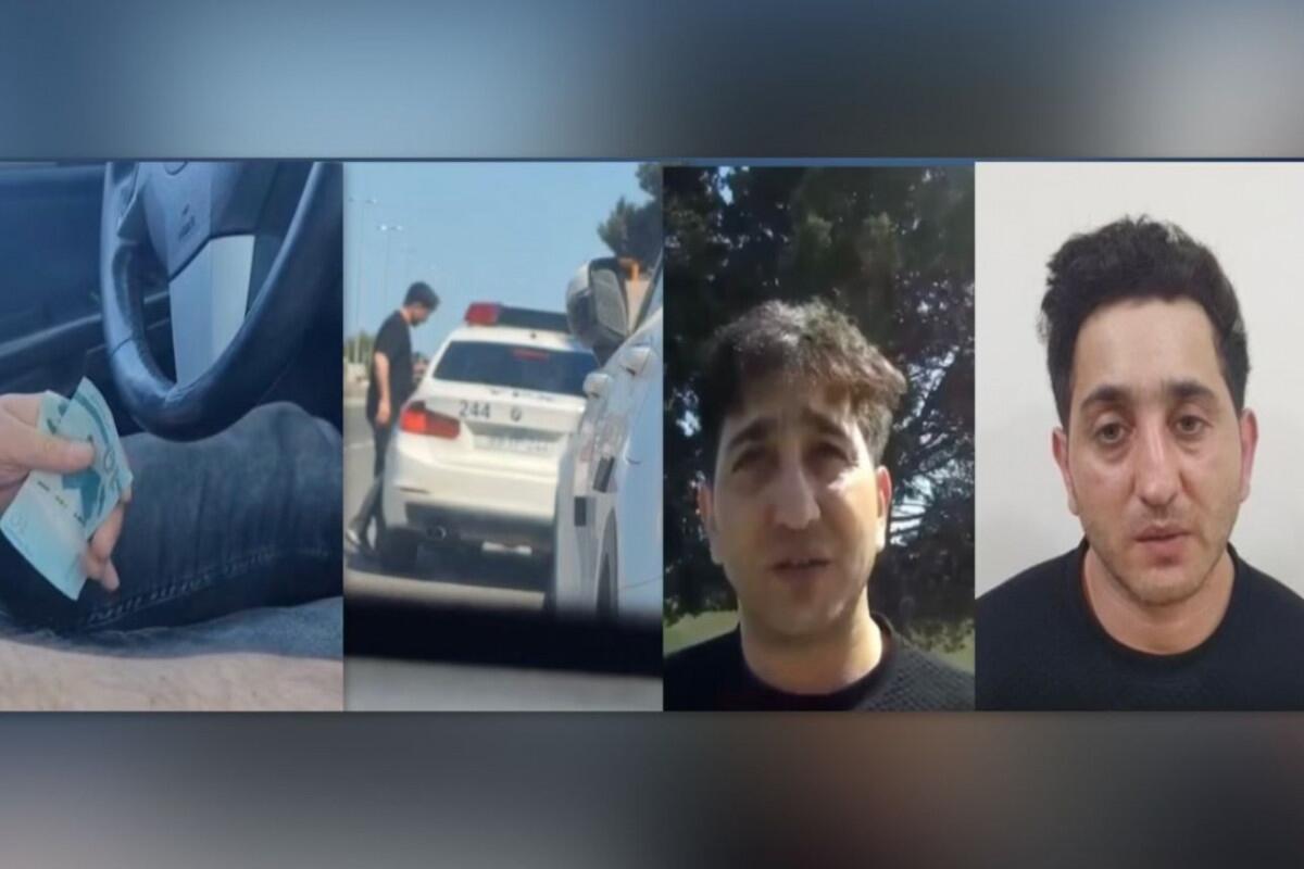 Yol polisini təhdid edən sürücü həbs olunub  VİDEO