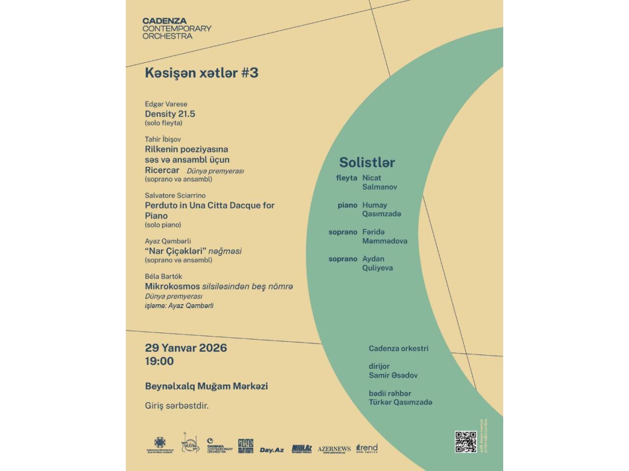 &ldquo;Kəsişən xətlər #3&rdquo; adlı n&ouml;vbəti konsert ke&ccedil;iriləcək