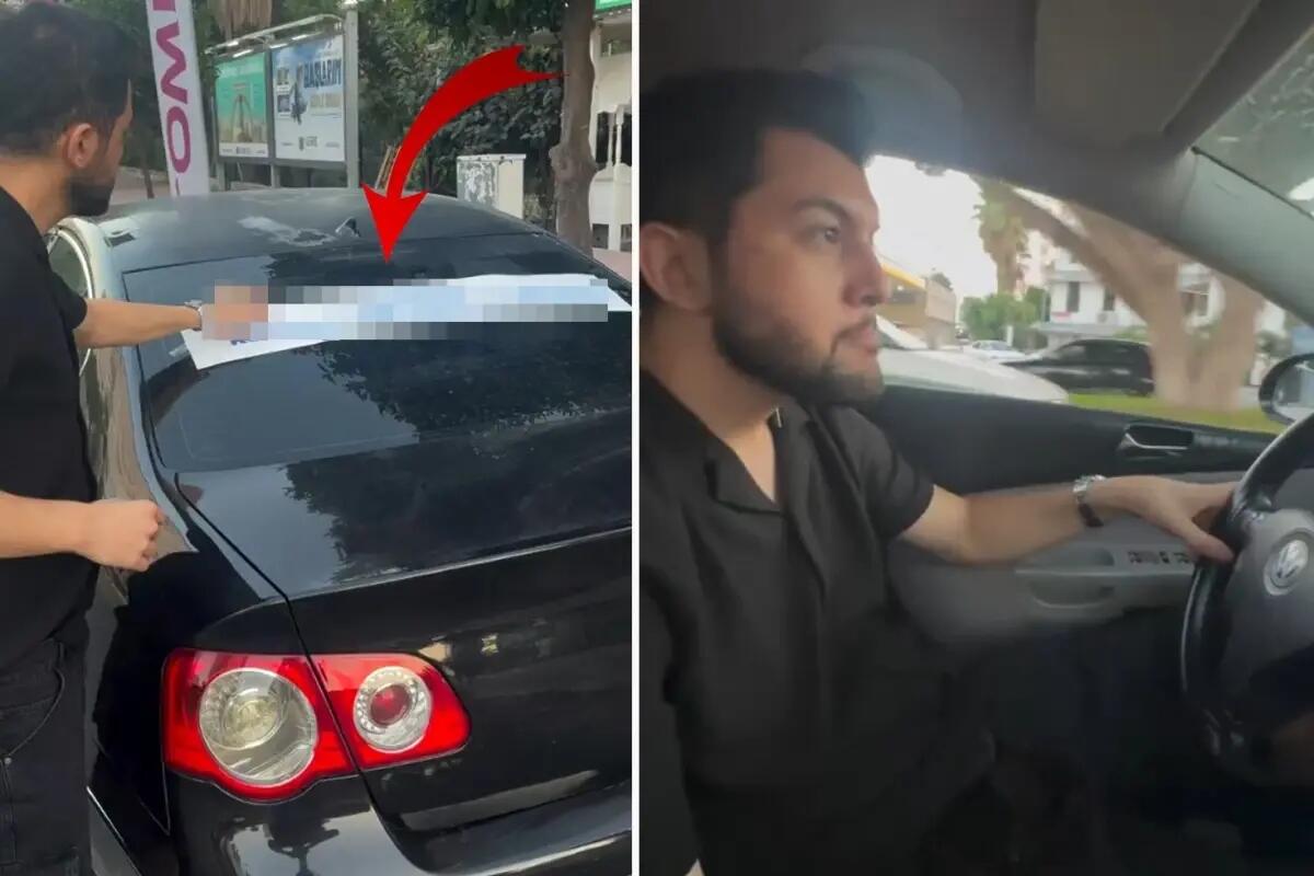 Boşanan kişinin avtomobilinə yazdığı sözlər gündəm oldu – sürücülərdən bunu istədi 