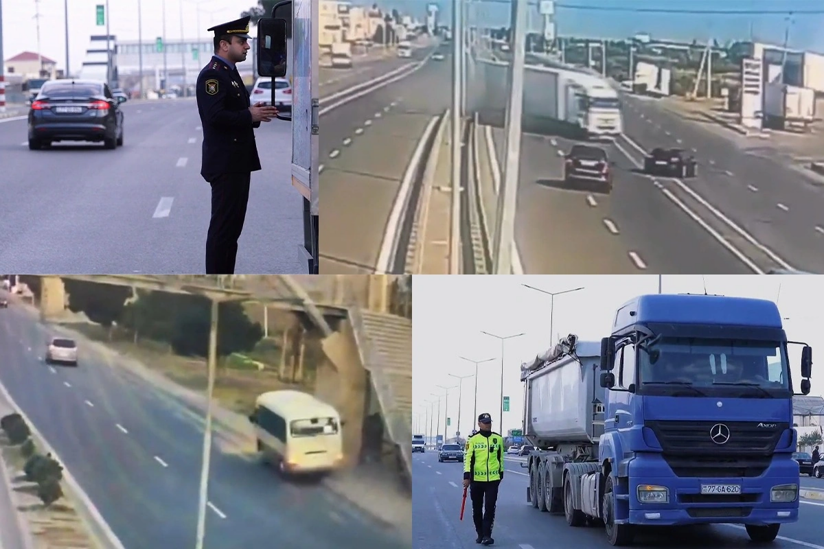 Yuxusuz sürücülərin törətdikləri ağır qəzaların ANBAAN VİDEOsu