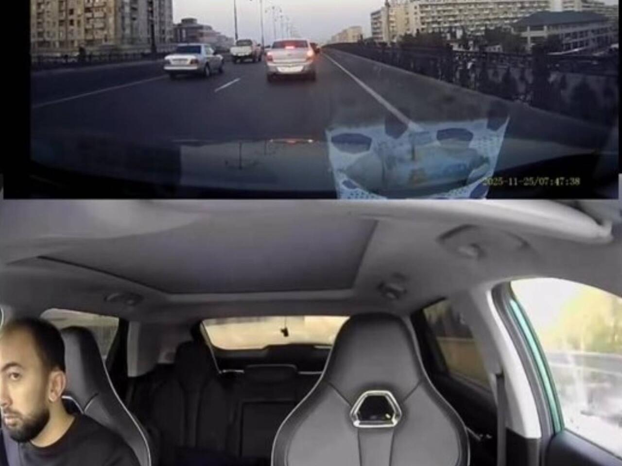 Bakıda Çin maşınının təhlükəsizlik funksiyası qəzaya səbəb oldu  VİDEO