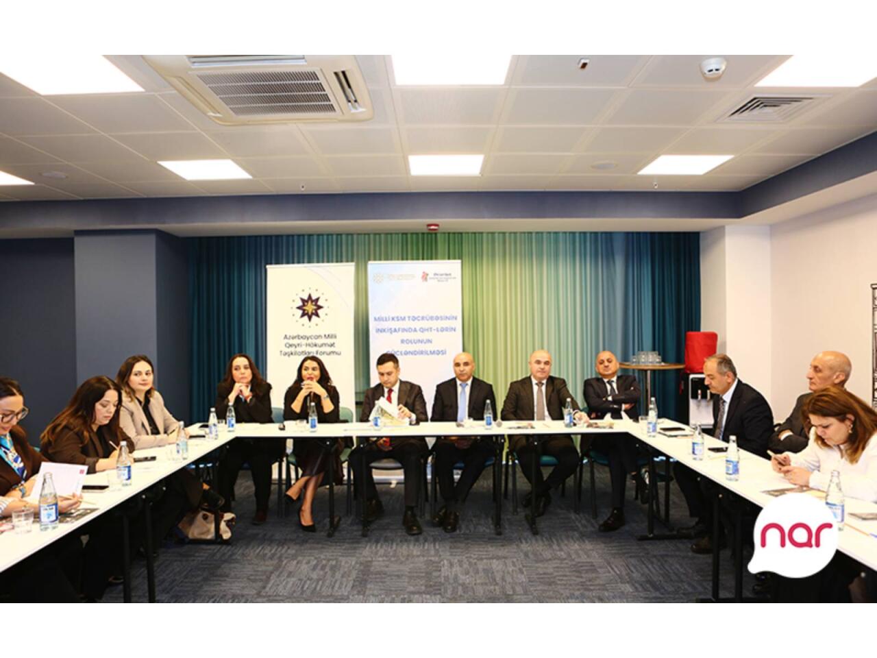 “Nar” QHTlərlə KSM sahəsində əməkdaşlığın gücləndirilməsinə dəstək verir