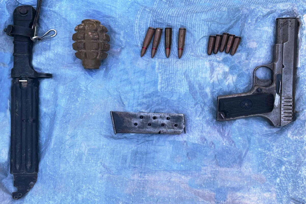 Gəncədə məhkumun həbsdən öncə gizlətdiyi silah aşkar edildi