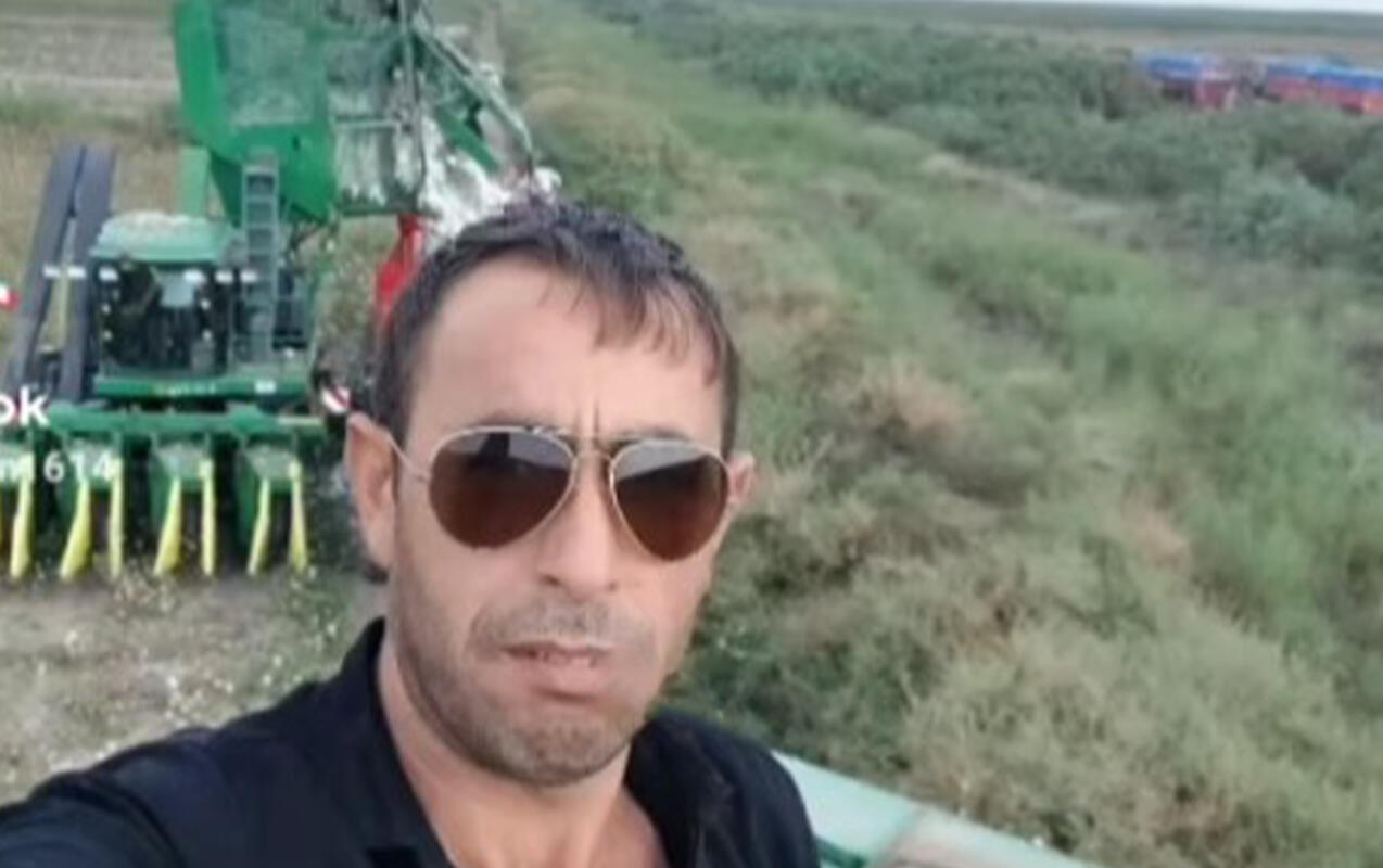 Faciəli şəkildə &ouml;lən kombayn&ccedil;ının 