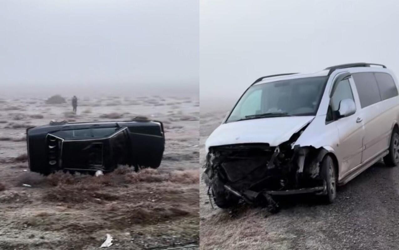 Buzlu yol zəncirvari qəzaya səbəb oldu 