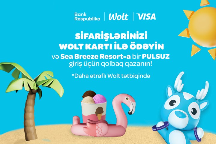 Bank Respublika, VISA və Woltdan yay günləri üçün yeni kampaniya!