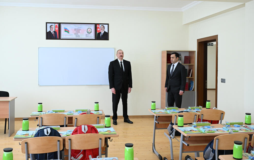 Prezident İlham Əliyev İsmayıllı şəhərində “Talıstan” liseyinin binasının açılışında iştirak edib  FOTO