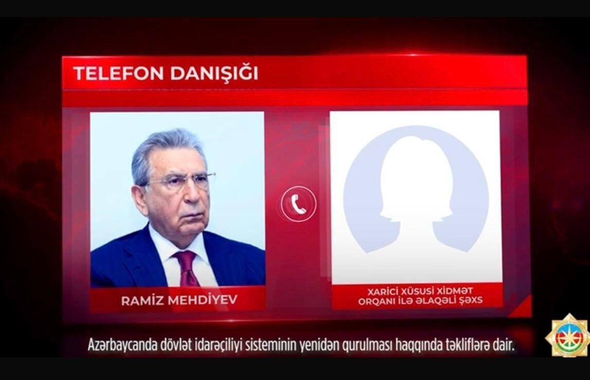 Ramiz Mehdiyevin səs yazısı yayıldı 