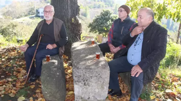 Üstündə oturduqları daş 1800 illik tarixi əsər çıxdı  FOTO