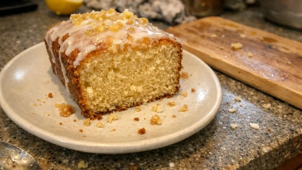 &Ccedil;ay saatına &ccedil;ox yaraşan limonlu, zəncəfilli keks