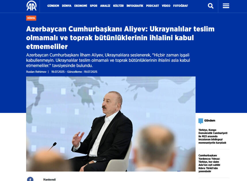 Prezident İlham Əliyevin III Qlobal Media Forumunda çıxışı dünya mətbuatının diqqət mərkəzindədir  FOTO
