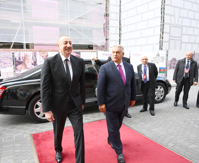 Budapeştdə İlham Əliyevin Macarıstanın Baş naziri ilə məhdud tərkibdə görüşü olub  FOTO