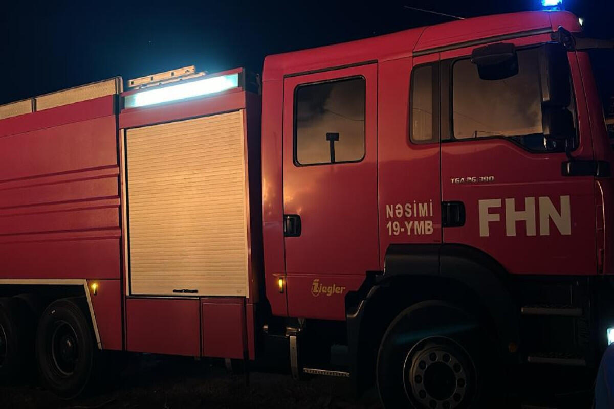 Xırdalanda obyektindəki güclü yanğın söndürüldü 